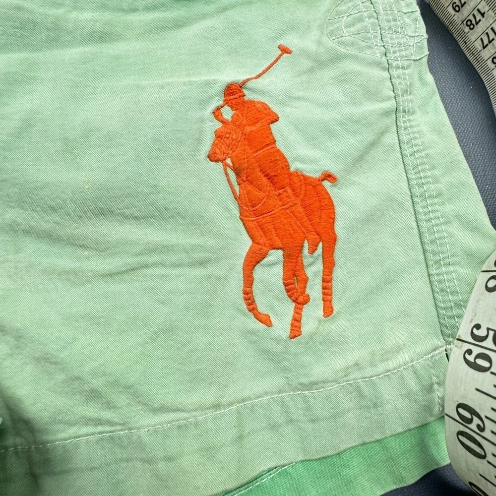 Polo Ralph Lauren Men's Medium Multicolor Striped Big Pony Swim Trunks Lined USA